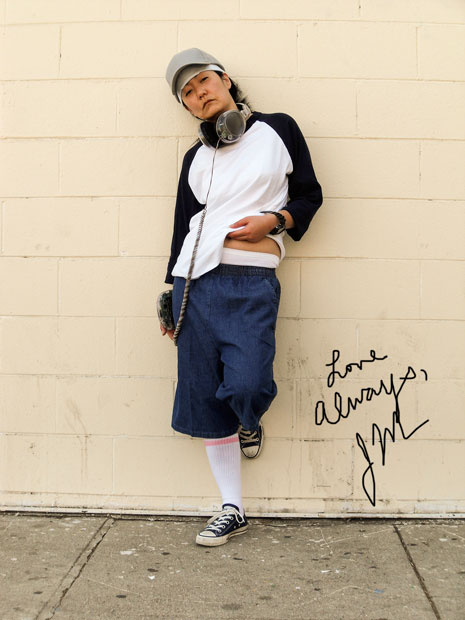 Photo of Jennifer Moon as Bandaid, a stereotypical CDC prisoner